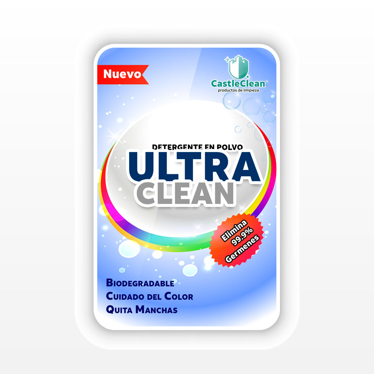 Ultra Clean Azul Detergente en Polvo a Granel 1kg