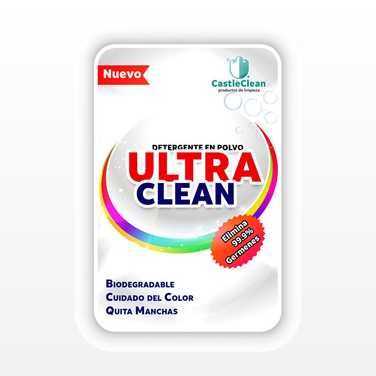 Ultra Clean Blanco Detergente en Polvo a Granel 1kg